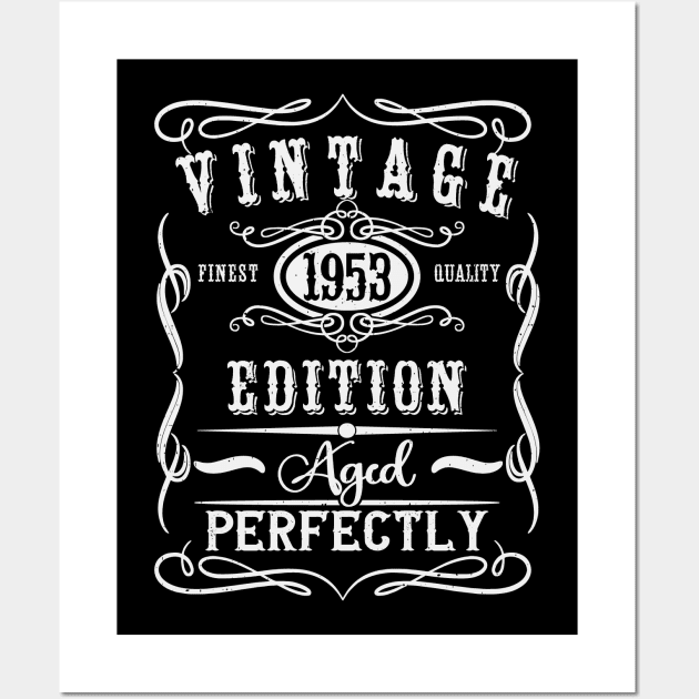 Vintage 1953 70th Birthday Wall Art by Etopix